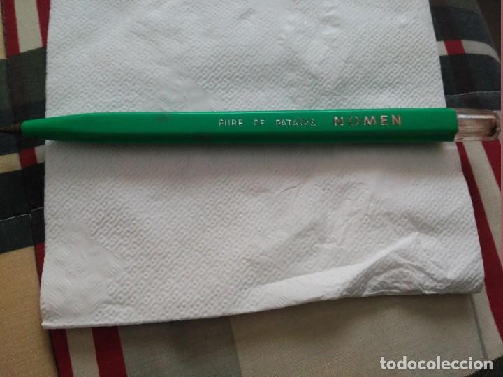 Bol&iacute;grafos antiguos: antiguo boligrafo con publicidad de Pur&eacute; de patatas Nomen