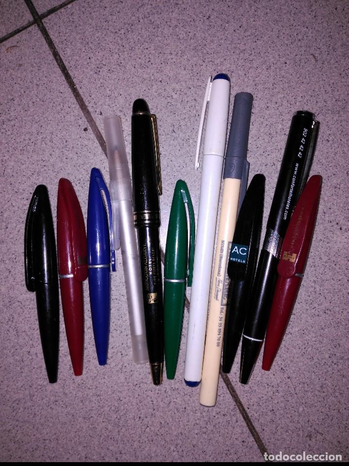 Bol&iacute;grafos antiguos: 11 boligrafos publicidad de hoteles