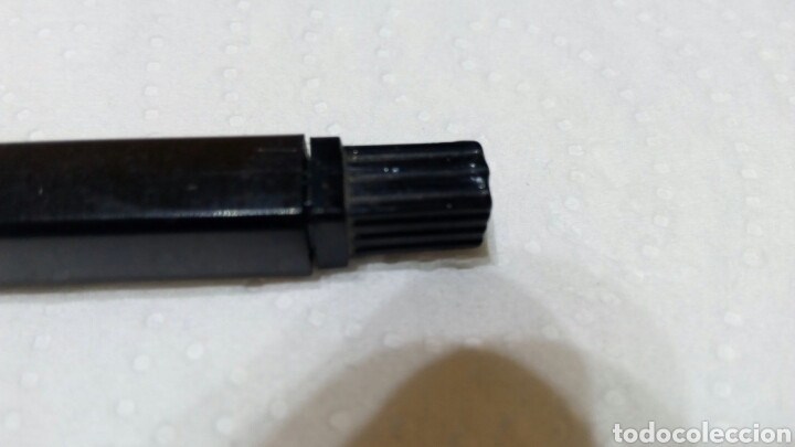 Bol&iacute;grafos antiguos: Antiguo bol&iacute;grafo boli con forma rectangular color negro - Foto 3