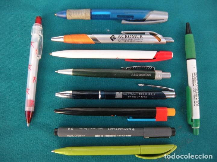 Bol&iacute;grafos antiguos: BOL&Iacute;GRAFO CON PUBLICIDAD, LOTE DE 10