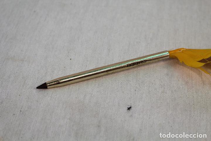 Bol&iacute;grafos antiguos: boligrafo roche con pluma - Foto 2