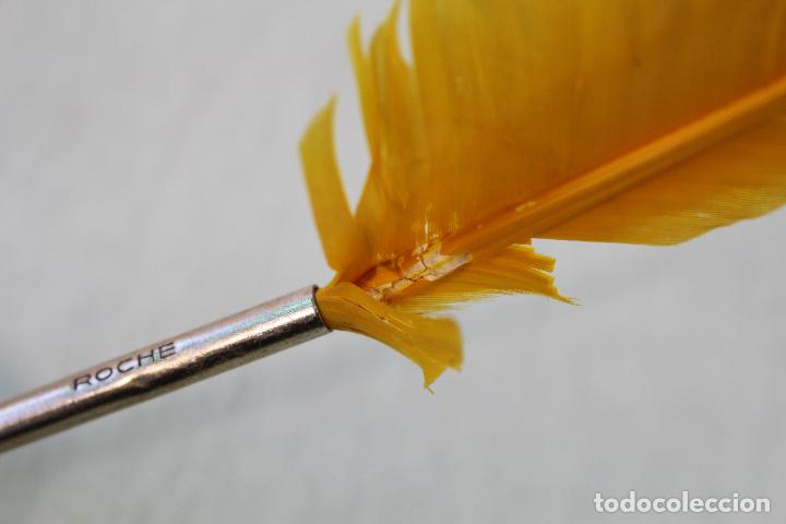 Bol&iacute;grafos antiguos: boligrafo roche con pluma - Foto 3