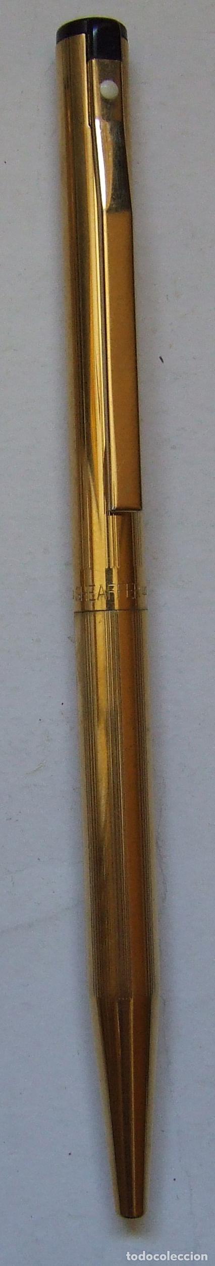Bol&iacute;grafos antiguos: BOLIGRAFO SHEAFFER CHAPADO EN ORO - Foto 1
