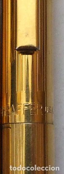 Bol&iacute;grafos antiguos: BOLIGRAFO SHEAFFER CHAPADO EN ORO - Foto 2