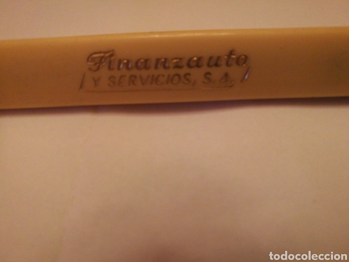 Bol&iacute;grafos antiguos: Antiguo boligrafo triangular Finanzauto - Foto 1
