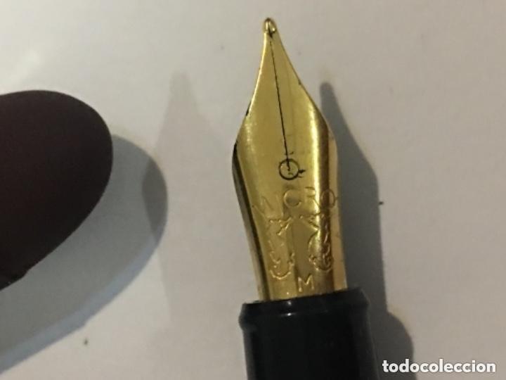 Bol&iacute;grafos antiguos: PLUMA RARA  MICRO ARTES MARRON - Foto 2