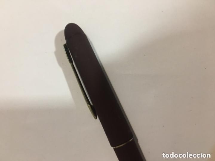 Bol&iacute;grafos antiguos: PLUMA RARA  MICRO ARTES MARRON - Foto 5