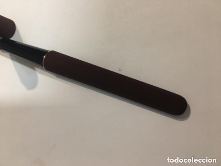 Bol&iacute;grafos antiguos: PLUMA RARA  MICRO ARTES MARRON - Foto 6