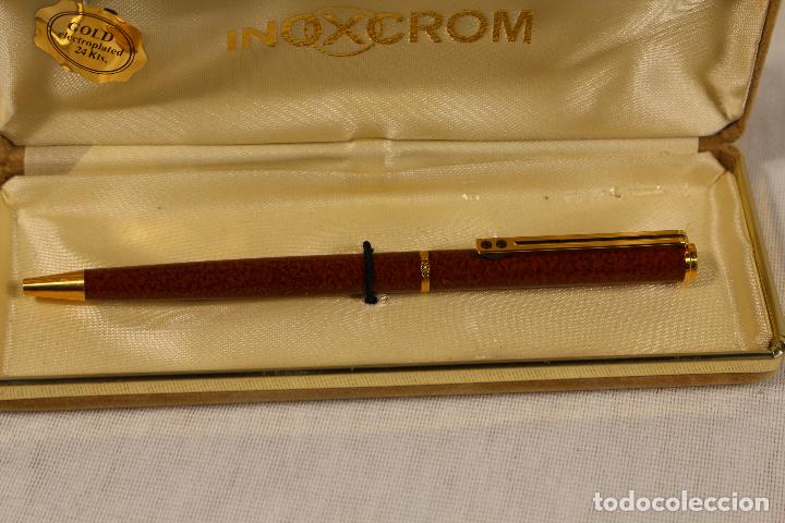 Bol&iacute;grafos antiguos: boligrafo inoxcrom - Foto 3