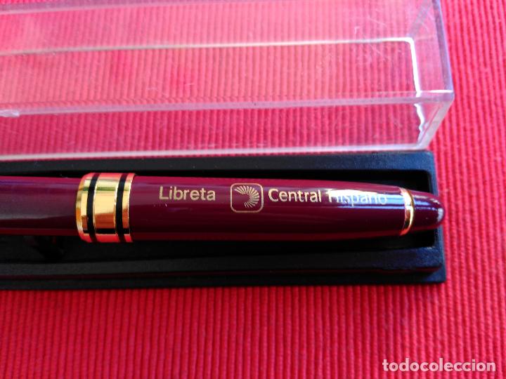 Bol&iacute;grafos antiguos: Boligrafo propaganda: libreta central hispano - Foto 2
