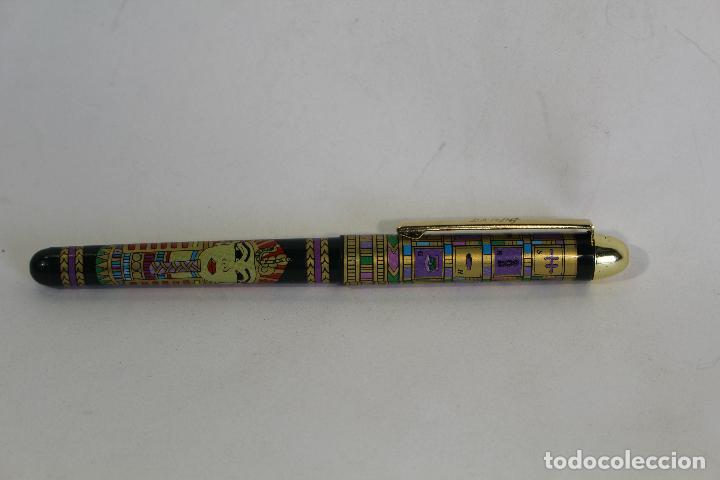 Bol&iacute;grafos antiguos: boligrafo daddy con dibujos ejipcios - Foto 1