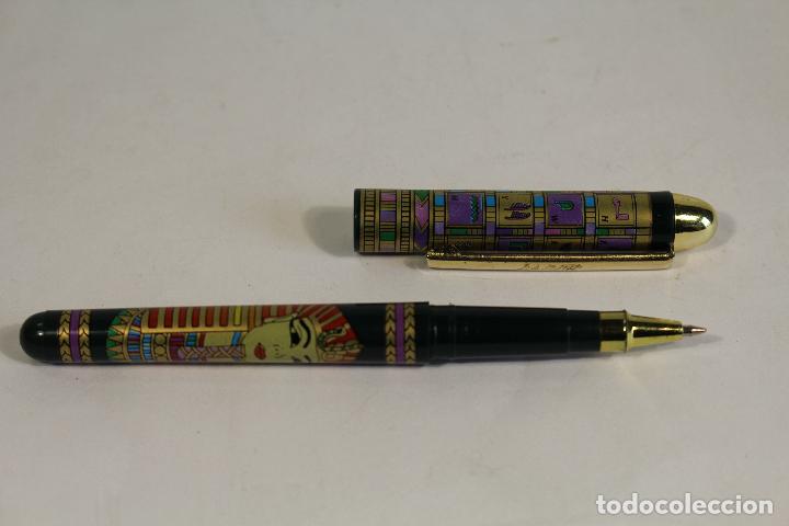 Bol&iacute;grafos antiguos: boligrafo daddy con dibujos ejipcios - Foto 3
