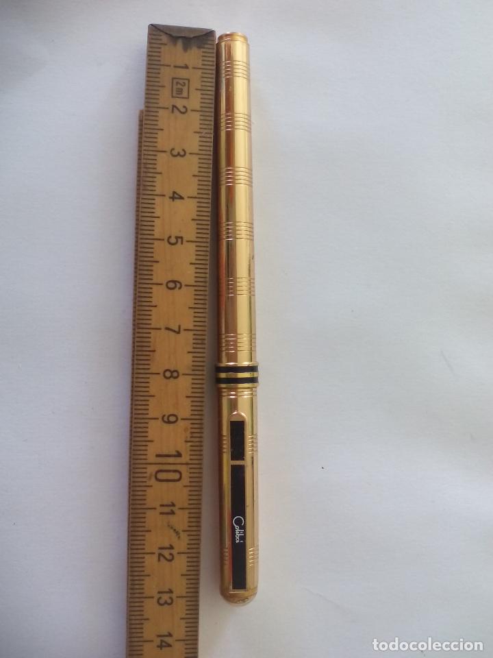 Bol&iacute;grafos antiguos: ROLLERBALL MARCA COLIBR&Iacute;. DORADO. - Foto 1
