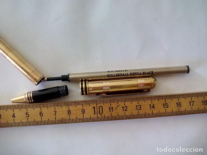 Bol&iacute;grafos antiguos: ROLLERBALL MARCA COLIBR&Iacute;. DORADO. - Foto 8