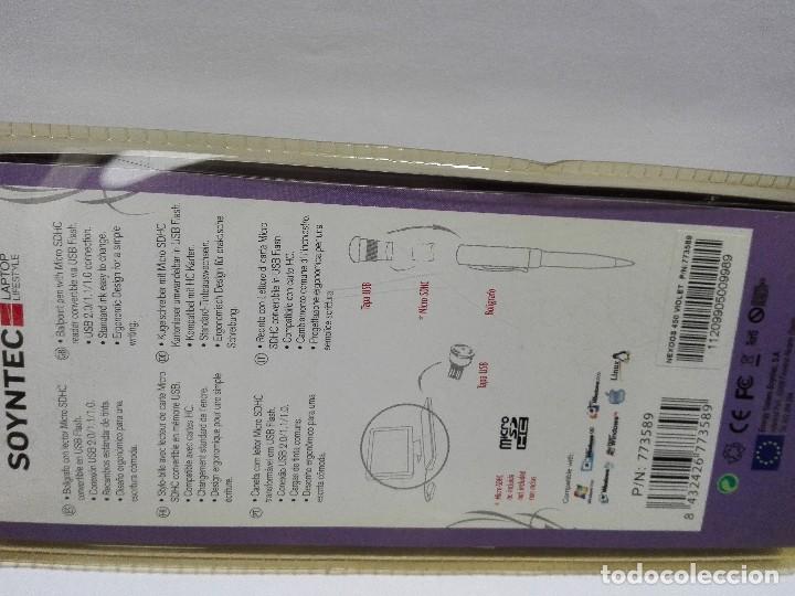 Bol&iacute;grafos antiguos: Bol&iacute;grafo USB con lector MicroSD - Foto 3