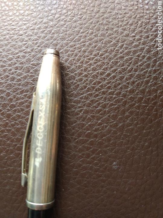 Bol&iacute;grafos antiguos: Bol&iacute;grafo Cross plata - Foto 4