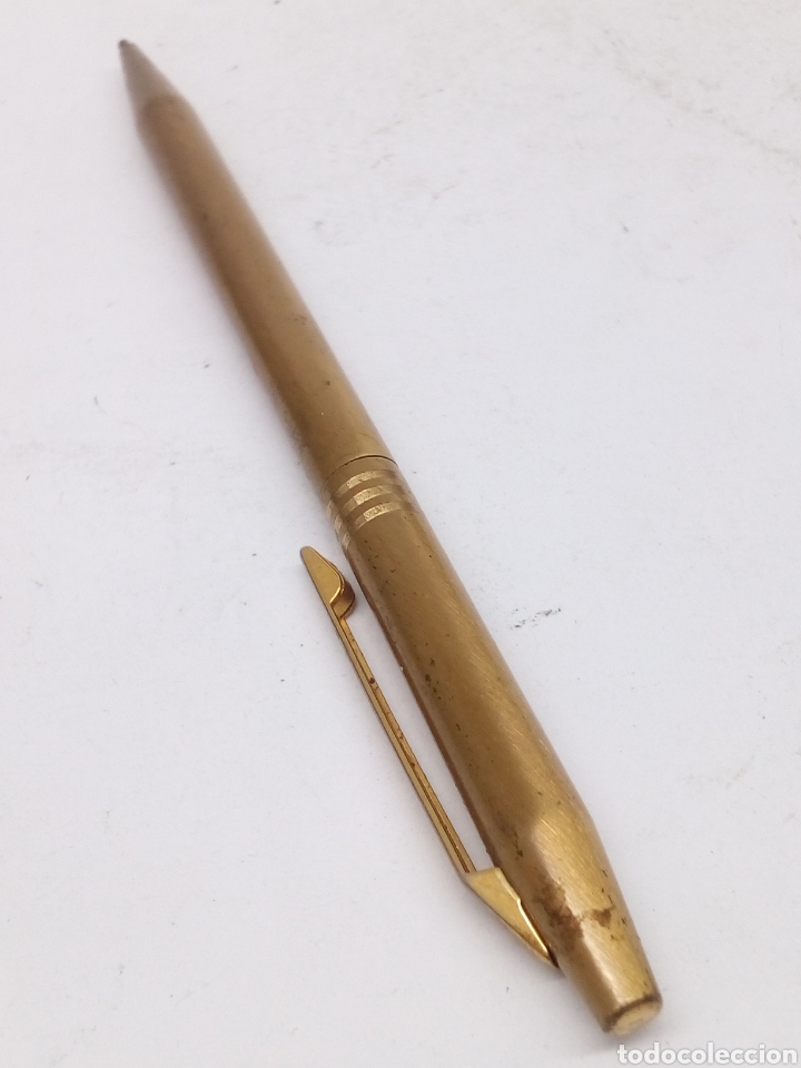 Alte Kugelschreiber: Boligrafo Pat dorado