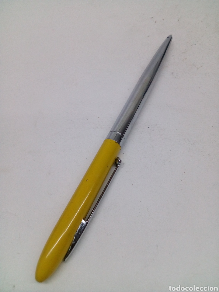 Alte Kugelschreiber: Bol&iacute;grafo lacado amarillo