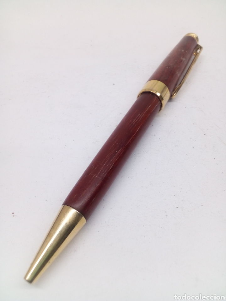 Alte Kugelschreiber: Bol&iacute;grafo madera