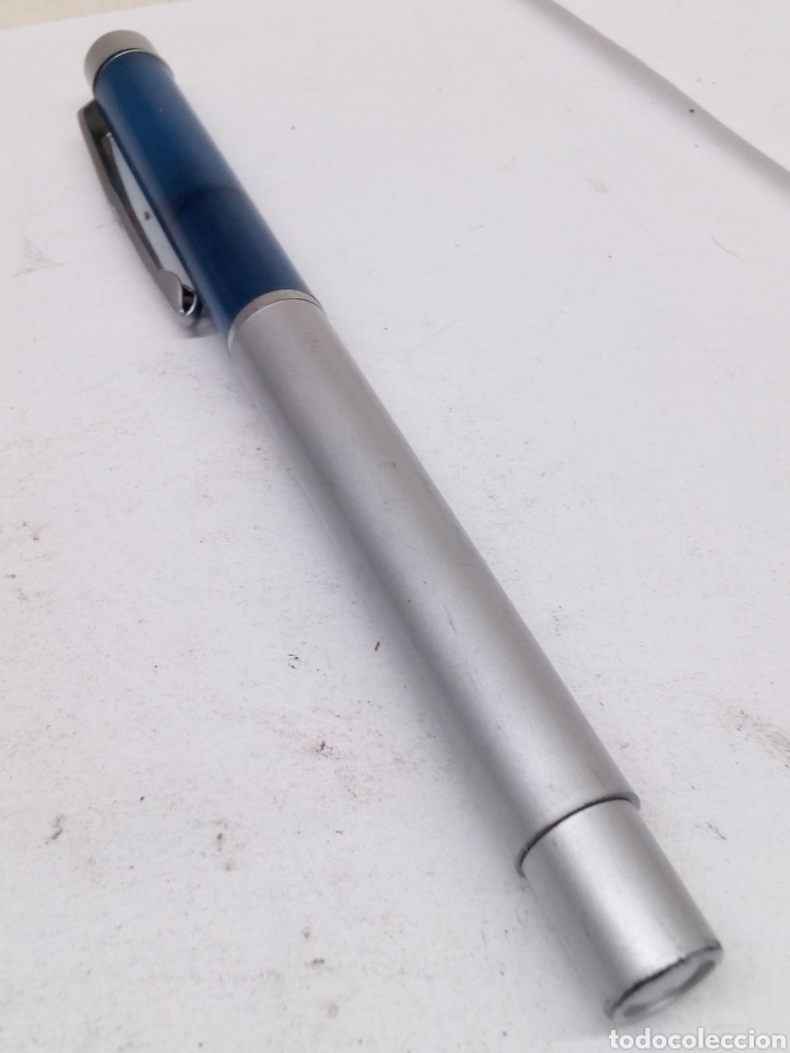 Bol&iacute;grafos antiguos: Pluma lacado gris - Foto 2