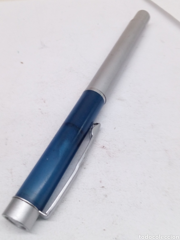 Bol&iacute;grafos antiguos: Pluma lacado gris - Foto 3