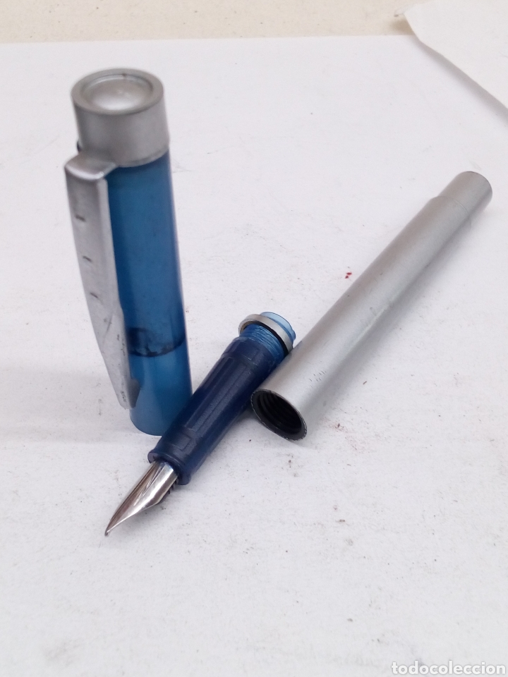 Bol&iacute;grafos antiguos: Pluma lacado gris - Foto 4