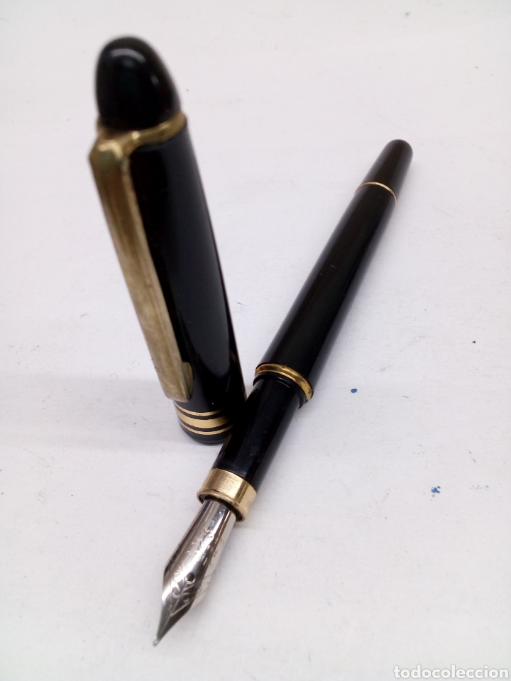 Bol&iacute;grafos antiguos: Pluma lacado negro - Foto 1