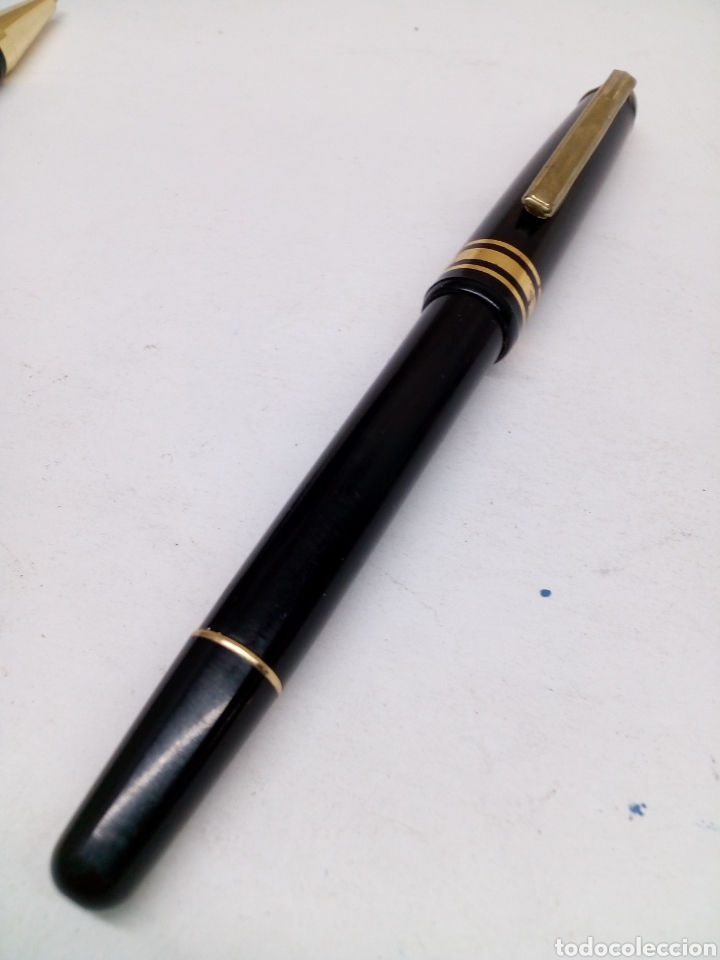 Bol&iacute;grafos antiguos: Pluma lacado negro - Foto 3