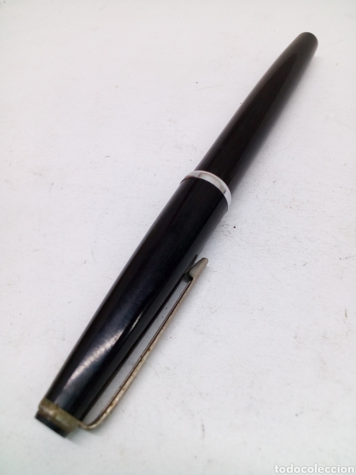Bol&iacute;grafos antiguos: Bol&iacute;grafo lacado negro Comatron Cortex - Foto 2