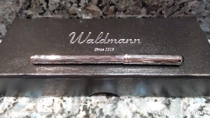 Bol&iacute;grafos antiguos: BOL&Iacute;GRAFO WALDMANN PLATA - Foto 2
