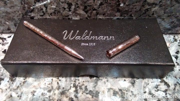 Bol&iacute;grafos antiguos: BOL&Iacute;GRAFO WALDMANN PLATA - Foto 4