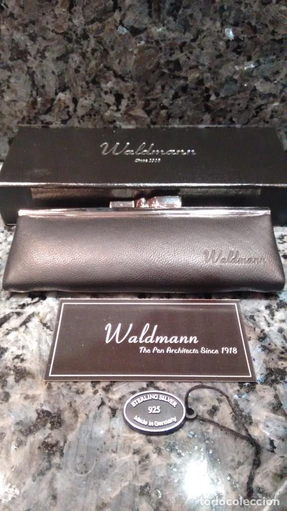 Bol&iacute;grafos antiguos: BOL&Iacute;GRAFO WALDMANN PLATA - Foto 7