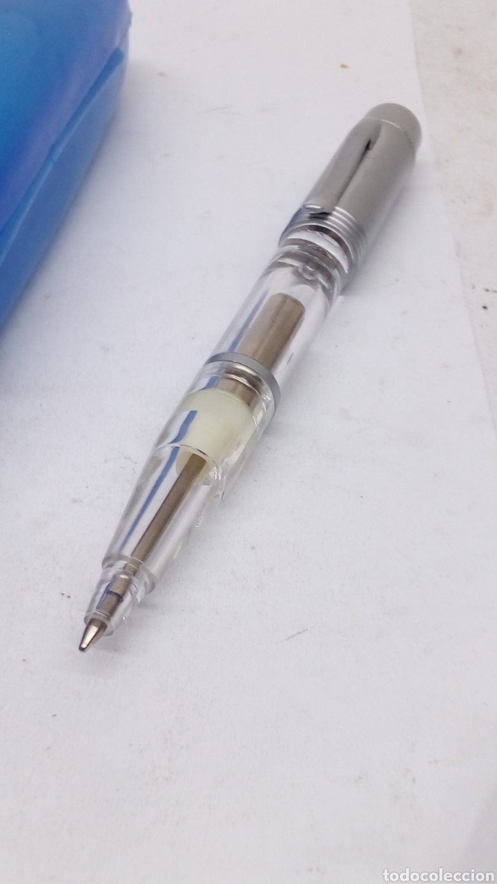 Bol&iacute;grafos antiguos: Bol&iacute;grafo La Caixa en estuche - Foto 1
