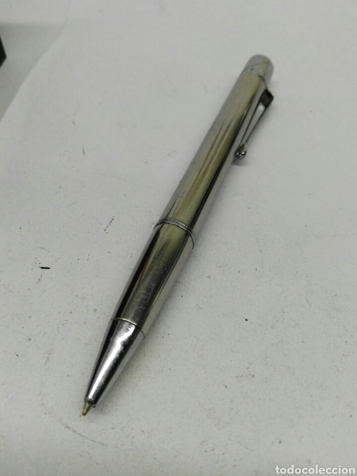 Bol&iacute;grafos antiguos: Bol&iacute;grafo de acero - Foto 1