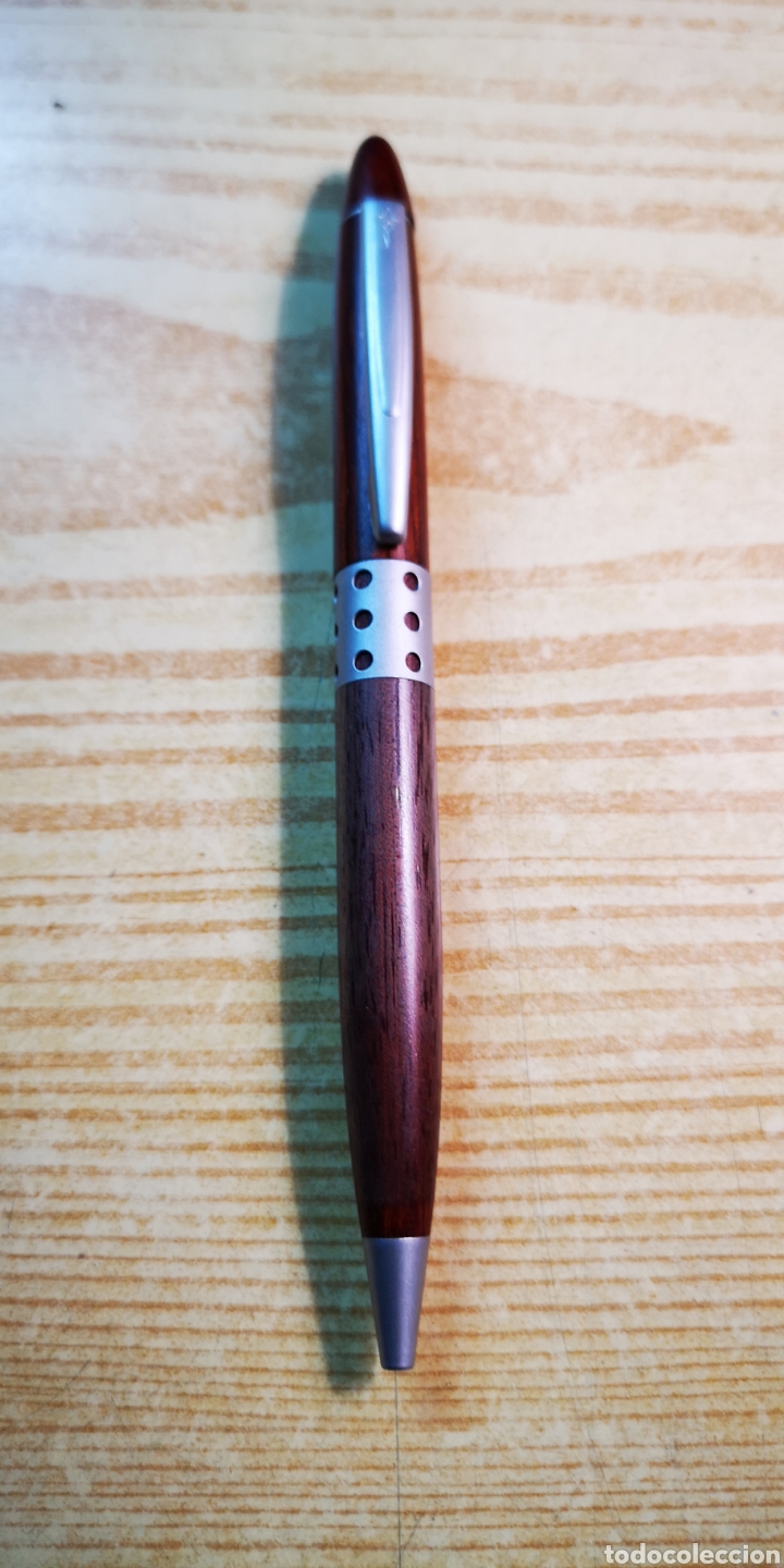 Bol&iacute;grafos antiguos: Marksman bol&iacute;grafo de madera - Foto 2