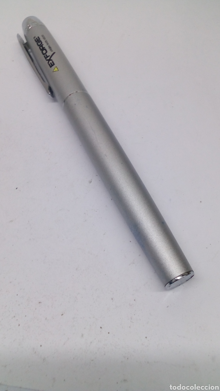 Bol&iacute;grafos antiguos: Pluma Inoxcrom Exforge lacado gris - Foto 3