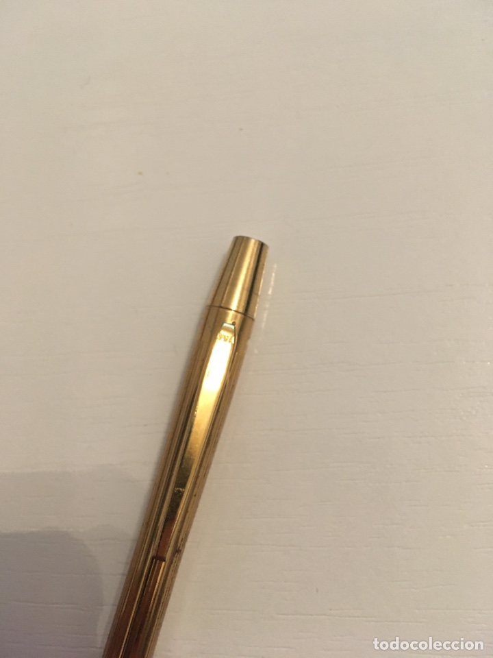 Bol&iacute;grafos antiguos: L&Aacute;PIZ CHAPADO ORO USA - Foto 2