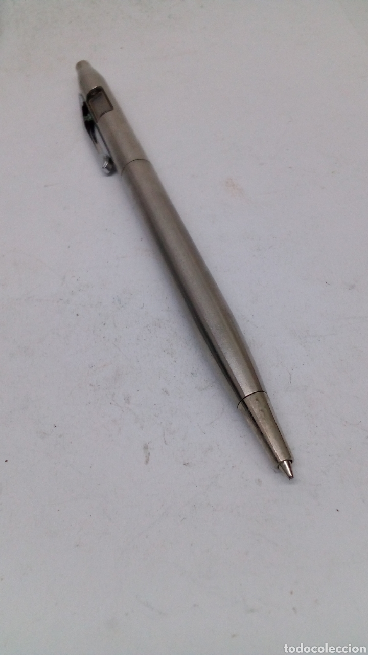 Bol&iacute;grafos antiguos: Boligrafo de acero - Foto 1