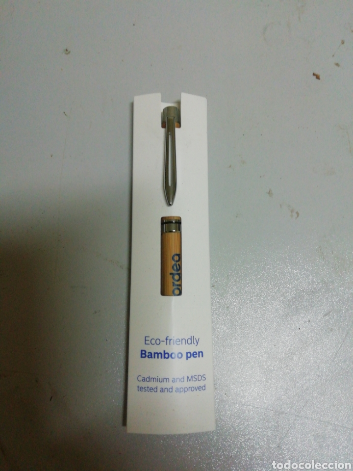 Bol&iacute;grafos antiguos: Bol&iacute;grafo publicidad de bamb&uacute; - Foto 1