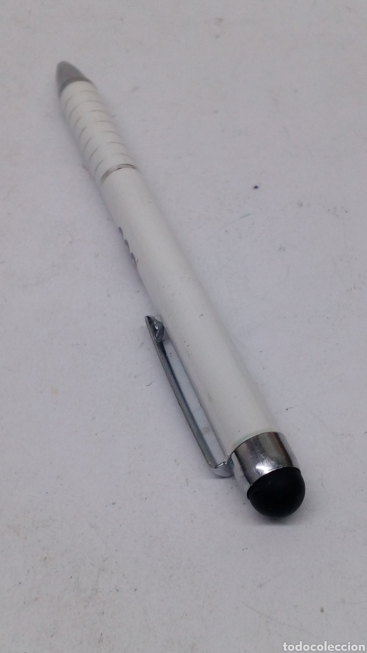 Bol&iacute;grafos antiguos: Boligrafo lacado blanco - Foto 1