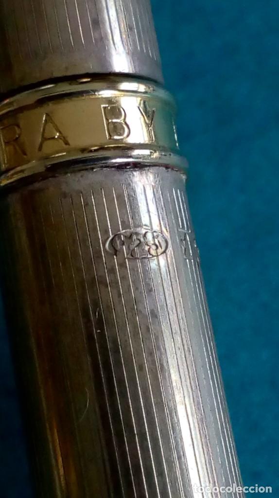 Bol&iacute;grafos antiguos: BOL&Iacute;GRAFO DE PLATA EN ESTUCHE - Foto 4