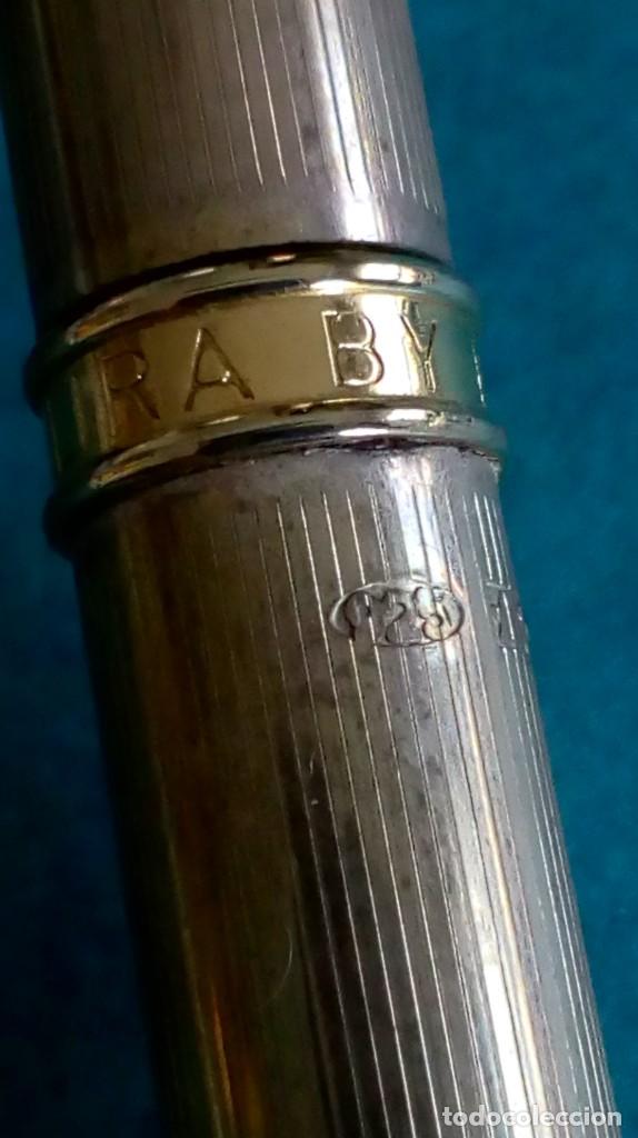 Bol&iacute;grafos antiguos: BOL&Iacute;GRAFO DE PLATA EN ESTUCHE - Foto 5