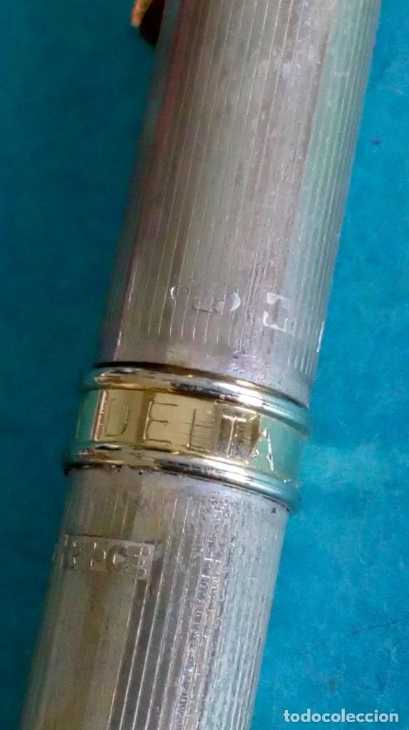 Bol&iacute;grafos antiguos: BOL&Iacute;GRAFO DE PLATA EN ESTUCHE - Foto 7