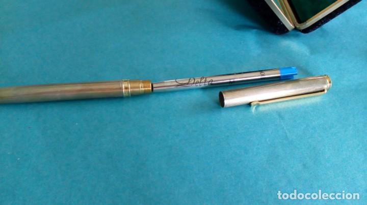 Bol&iacute;grafos antiguos: BOL&Iacute;GRAFO DE PLATA EN ESTUCHE - Foto 11