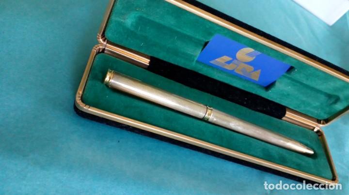 Bol&iacute;grafos antiguos: BOL&Iacute;GRAFO DE PLATA EN ESTUCHE - Foto 13