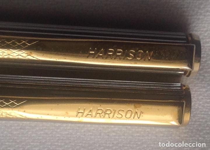 Bol&iacute;grafos antiguos: JUEGO DOS BOLIGRAFOS HARRISON - Foto 3