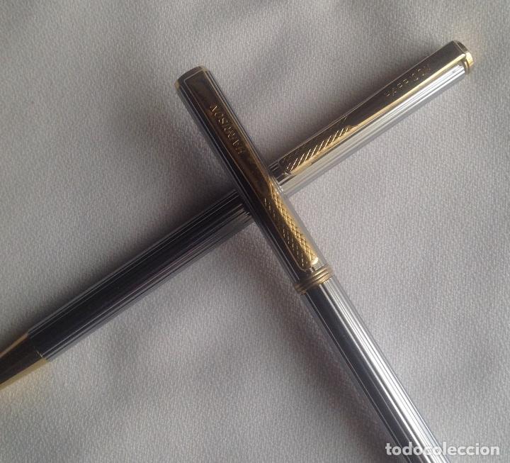 Bol&iacute;grafos antiguos: JUEGO DOS BOLIGRAFOS HARRISON - Foto 7