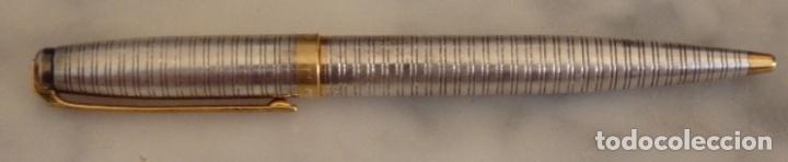 Bol&iacute;grafos antiguos: VINTAGE BOLIGRAFO S.T. DUPONT PARECE DE PLATA CON LA CARGA GASTADA