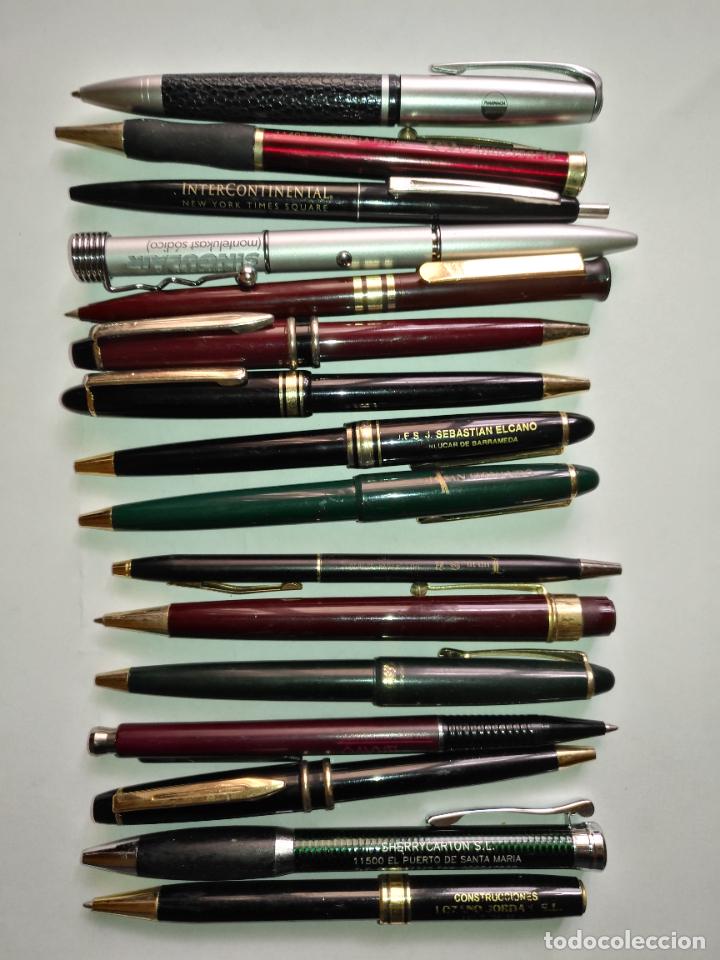Bolígrafos antiguos: 16 bolígrafos de colección modelo clásico - Foto 11 - 218676348