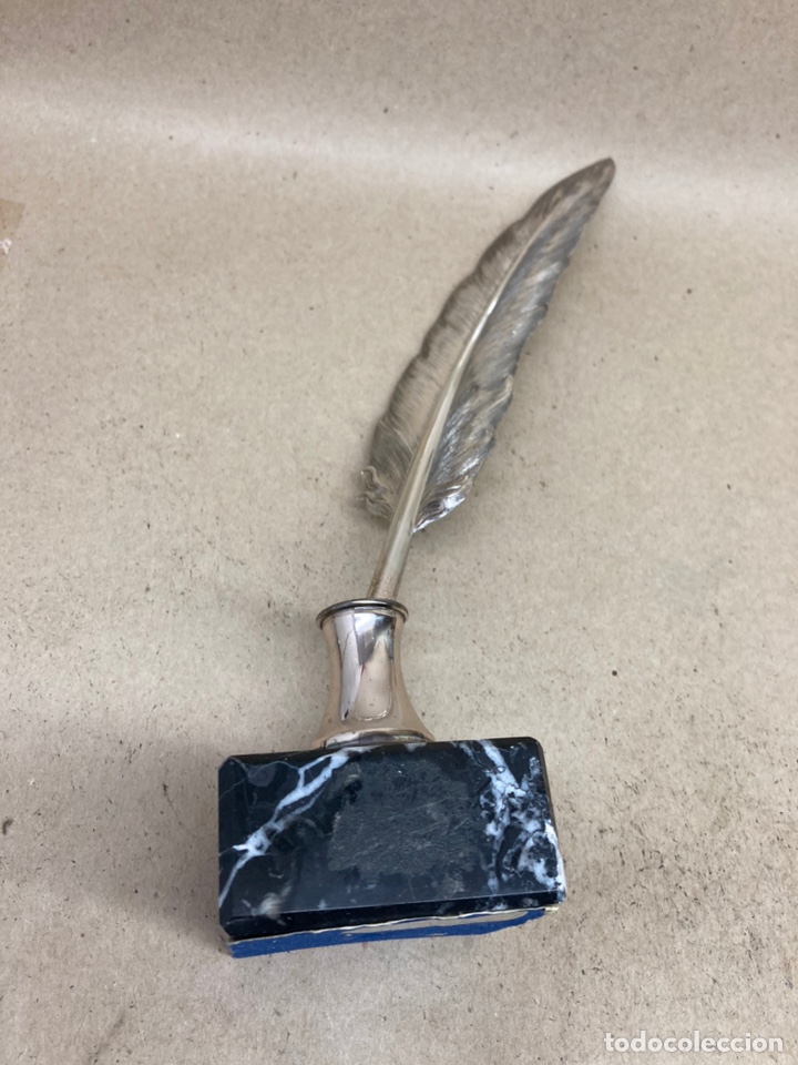 Bol&iacute;grafos antiguos: Figura de plata - Foto 2